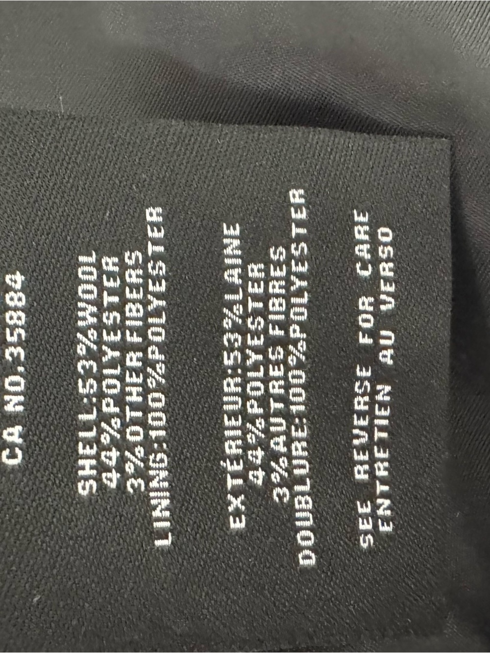 Cole Haan Black Hooded Wool-Blend Trench Coat - Picture 3 of 3